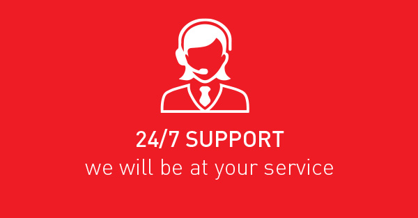 FREGO 24:7 SUPPORT we will be at your service